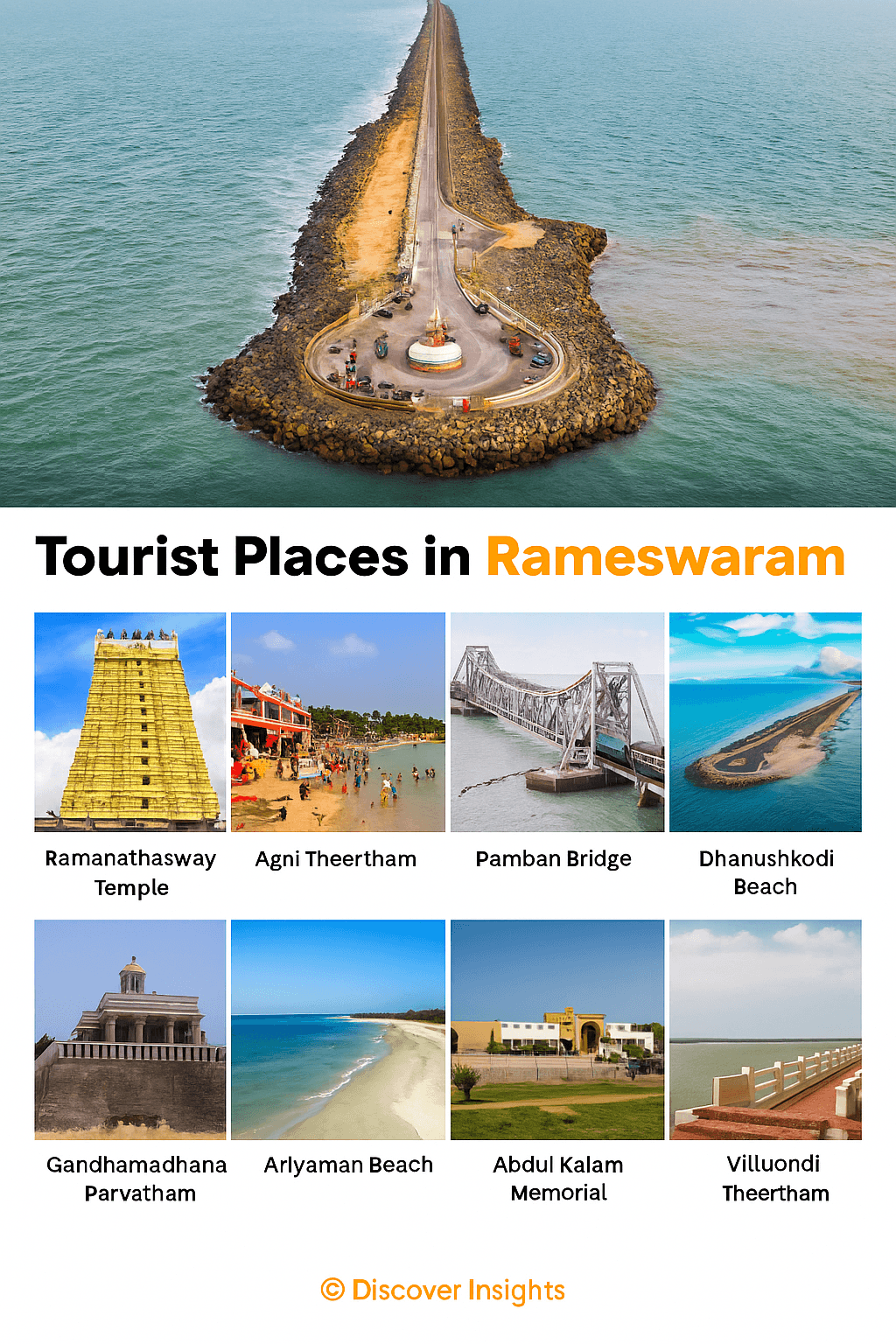 Rameswaram Divine Locations - Agni Theertham, Dhanushkodi, Kashi Yatra